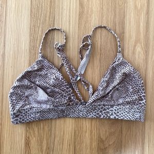 Acacia Awapuhi Top in Brown Snake Lining